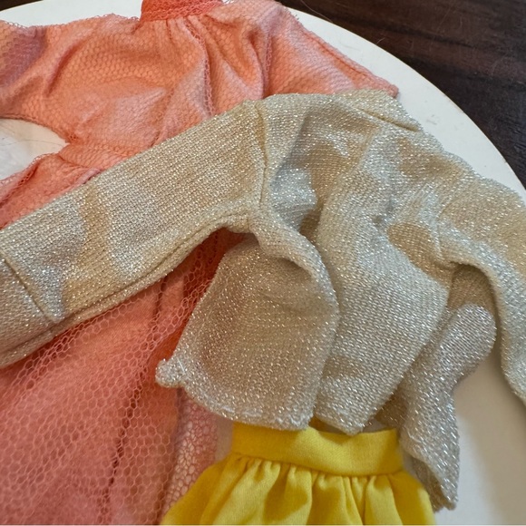 Vintage Barbie doll style clothing skirt dress sheer leggings dress bundle - Picture 3 of 5